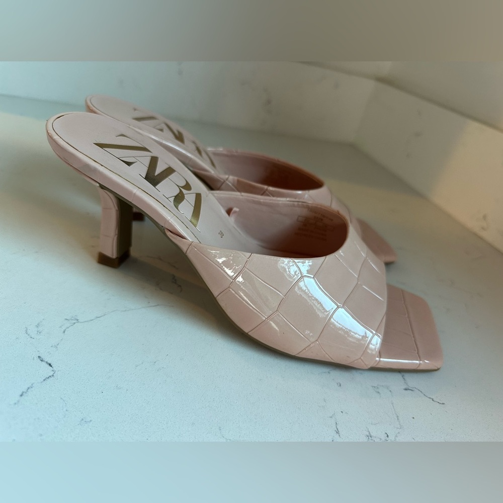 Zara kitten heels in pink sz 7.5‎ - Picture 2 of 8
